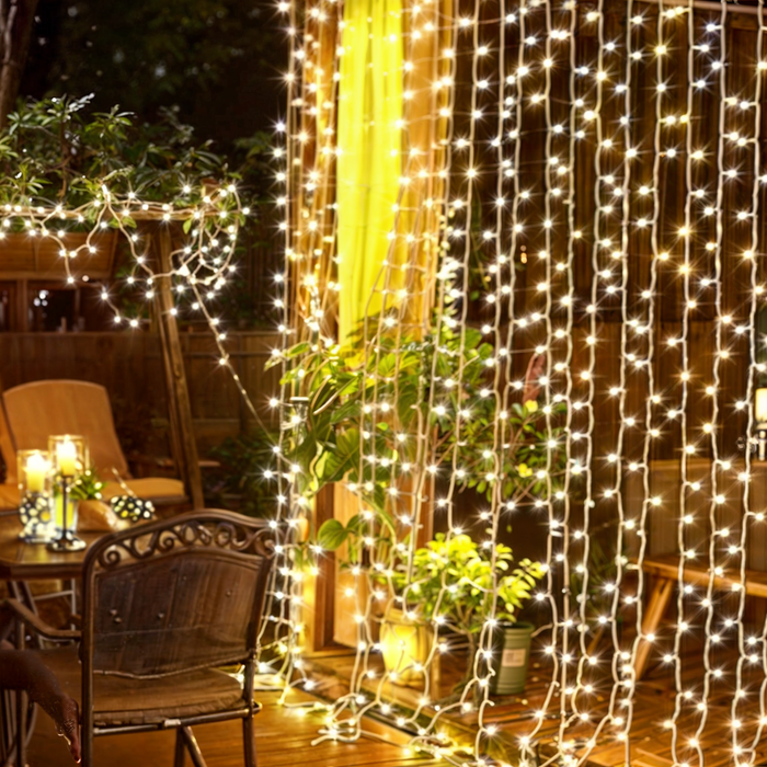 Cortina Led Cascadas Navideñas Cascada Luces Led 5x2m 800led