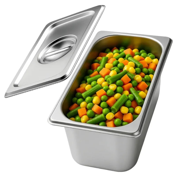 Bandeja Deposito Gastronomico Acero Inox Tapa 32,5x17,5x10cm