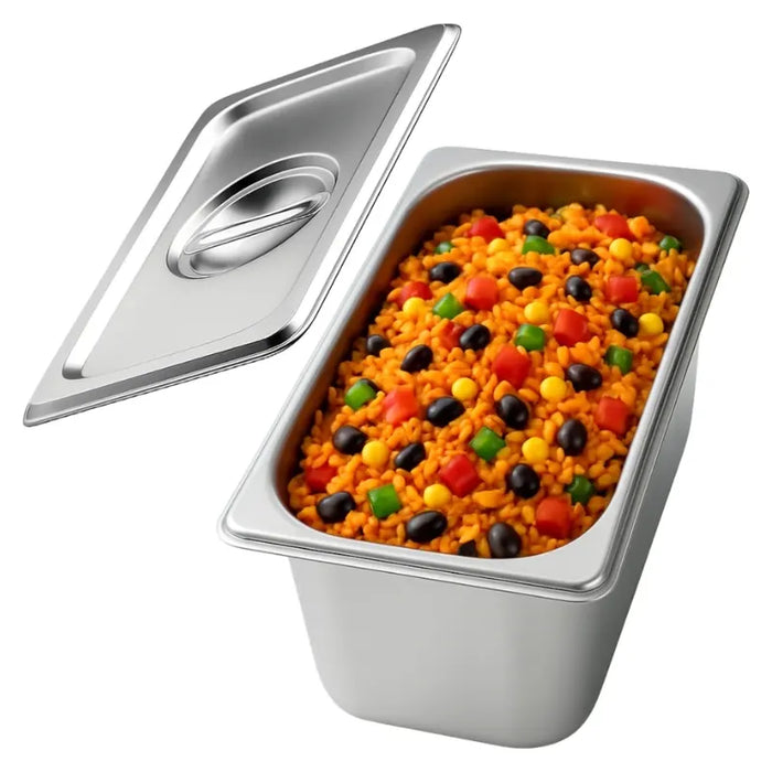 Bandeja Deposito Gastronomico Acero Inox Tapa 53x32,5x15cm