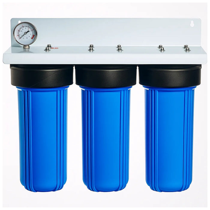 Filtro Agua Triple Casa Parcela 3 Etapas 10x4.5 Purificador