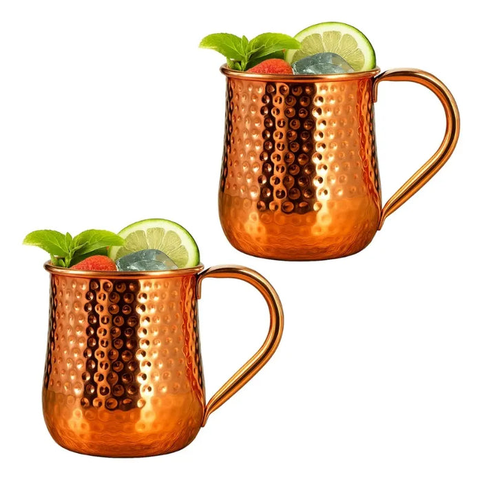 X2 Vasos Mugs Moscow Cobre Mule Coctel 470ml Tragos Mojitos