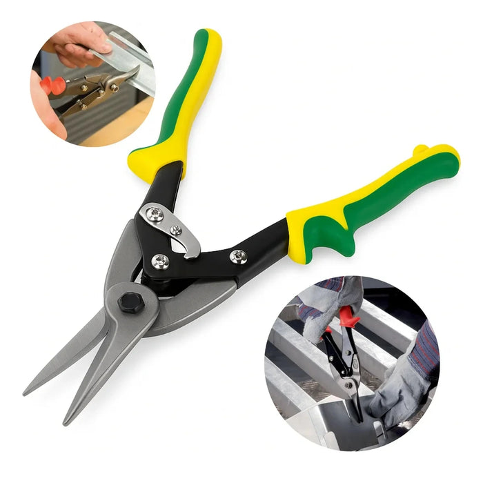 Tijera Hojalatero Corta Aviacion Hojalata Recta metal Alicate 25cm