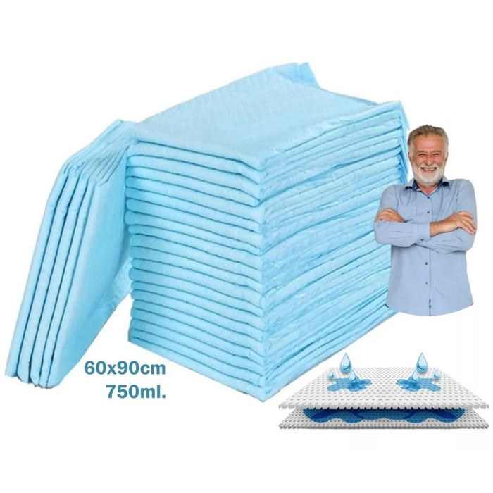 20 Pañales Sabanillas Adultos Protector Cama Sabanila 60x90
