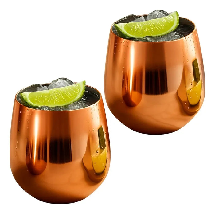 X2 Vasos Mugs Cobre Moscow Mule Coctel 470ml Tragos Mojitos