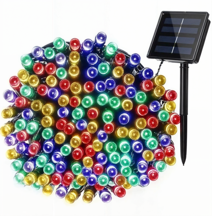 Guirnalda Luces Exterior Luces Navidad Solar Guirnaldas 100l