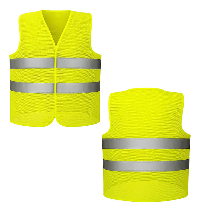 Chaleco Reflectante Seguridad Auto Reglamentario Amarillo