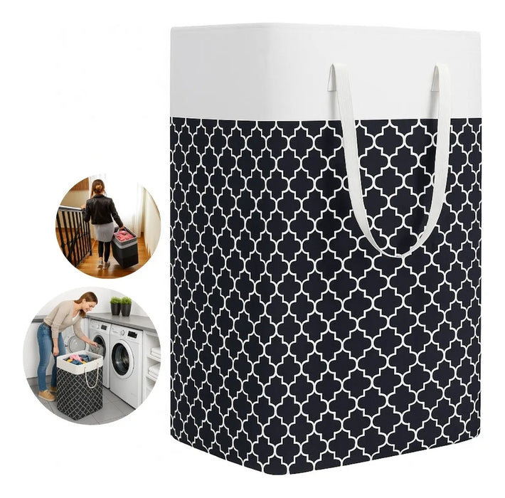 Cesta Ropa 75l Grande Lavandería Canasto Plegable 60x41x31