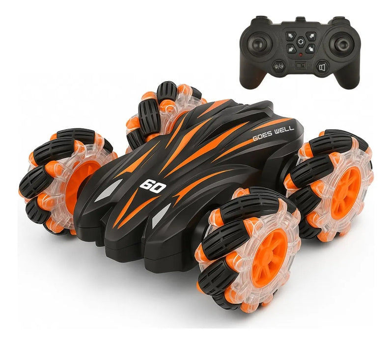 Auto Control Remoto Recargable 360 Grado Luces Led Giratorio