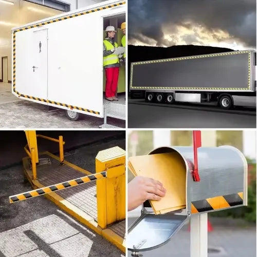 Cinta Reflectante Seguridad Adhesiva Camion Furgon Auto 45mt