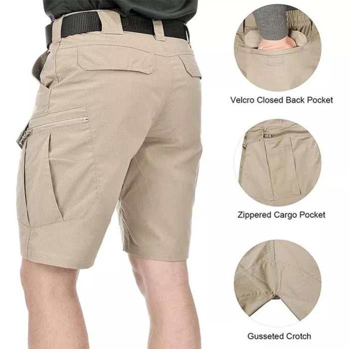 Short Tactico Militar Outdoor Bermuda Cargo De Hombre Coyote
