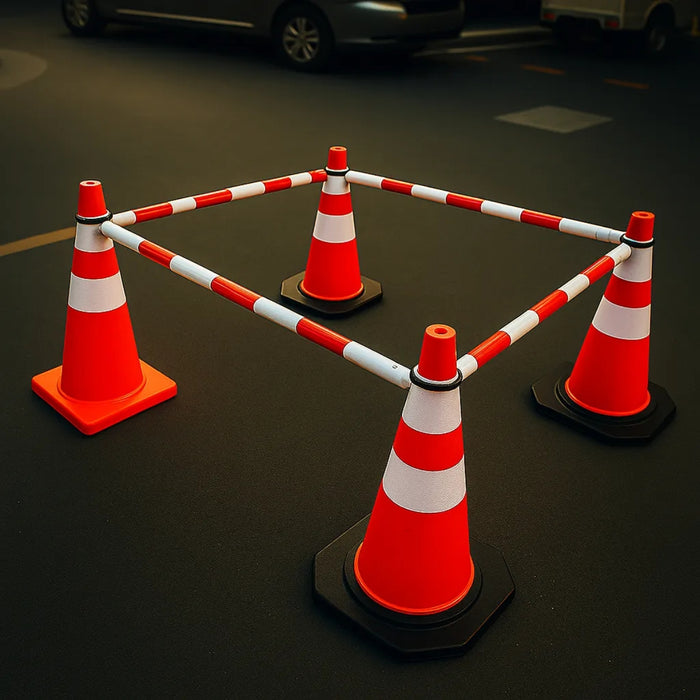 Barra Extensible Para Conos De Seguridad Vial 2mts Peligro