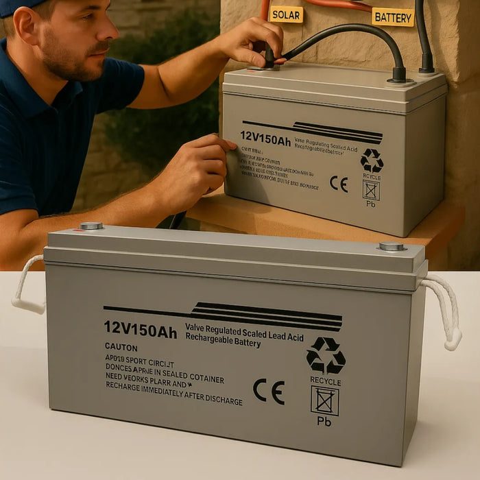 Bateria Ciclo Profundo Panel Solar Gel Carga Solar 12v 150ah