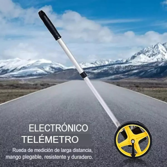Rueda Medicion Digital Analogo Odometro Extensible 10000 Mt