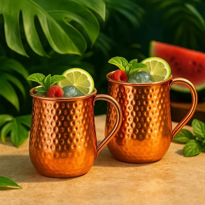 X2 Vasos Mugs Moscow Cobre Mule Coctel 470ml Tragos Mojitos