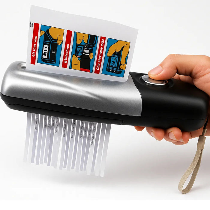 Trituradora De Papel Usb Portátil Picadora De Papel Oficinas