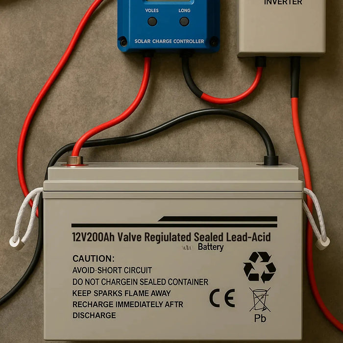 Bateria Ciclo Profundo Panel Solar Gel Carga Solar 12v 200ah