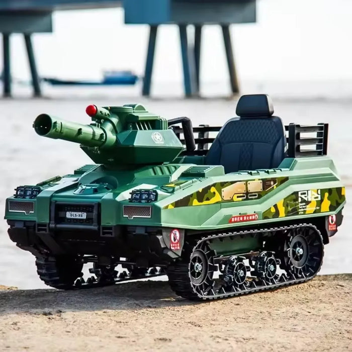 Auto Tanque Montable Eléctrico Rotación 360 Sonido Contol