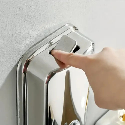 Dispensador Jabon Liquido Manual Jabonera Acero Baño 500ml