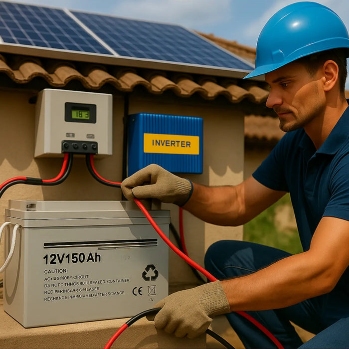Bateria Ciclo Profundo Panel Solar Gel Carga Solar 12v 150ah