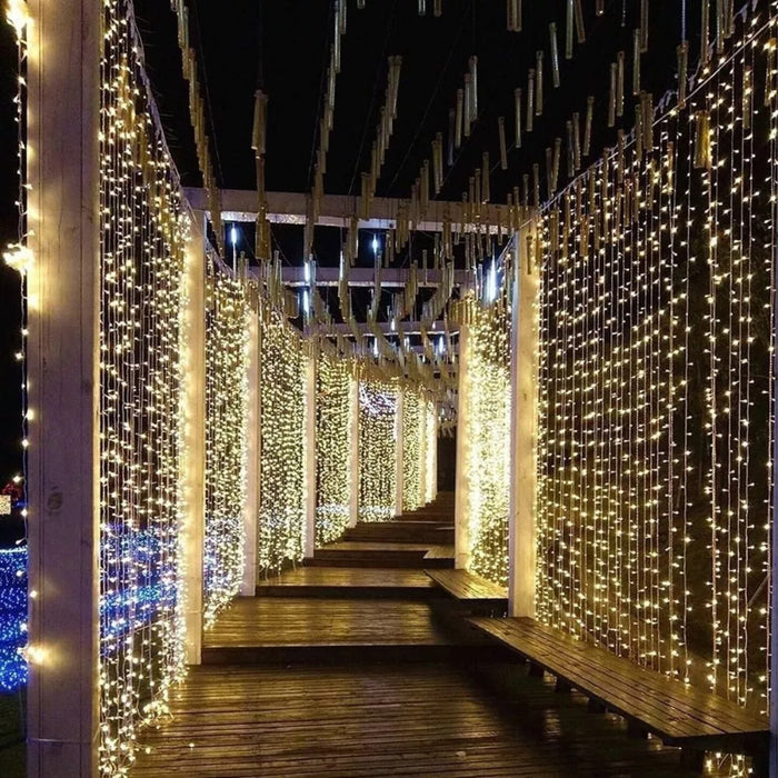 Cortina Led Cascadas Navideñas Cascada Luces Led 5x2m 800led
