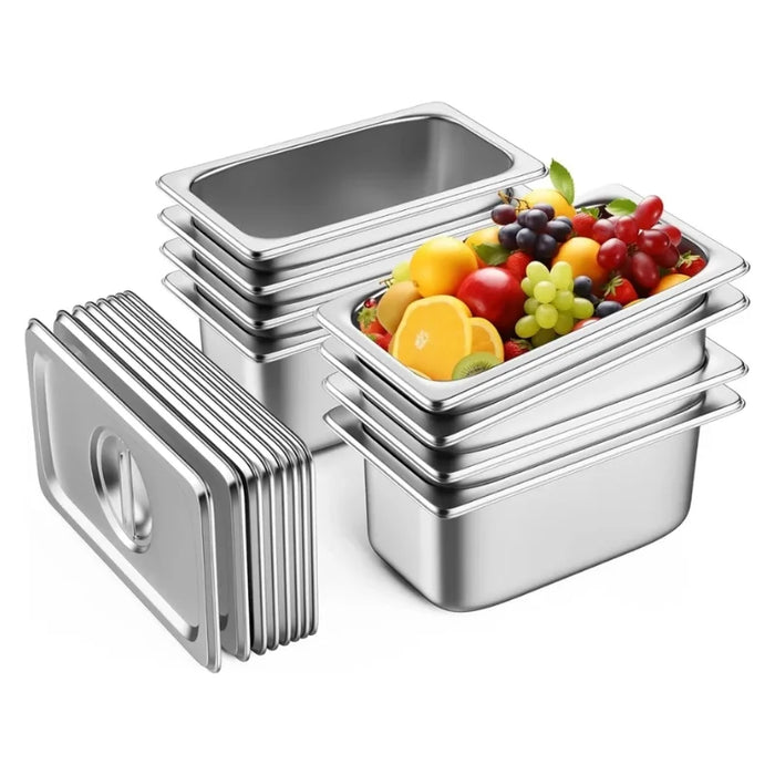 Bandeja Deposito Gastronomico Acero Inox Tapa 32,5x17,5x10cm