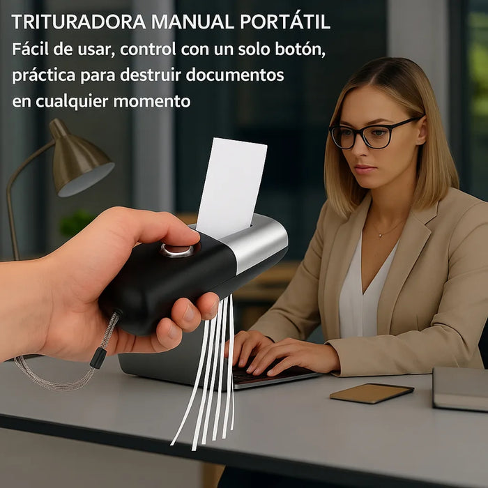 Trituradora De Papel Usb Portátil Picadora De Papel Oficinas