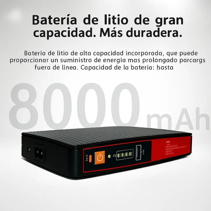 Mini Ups Router 8000mah 9v 12v 15v 24v Wifi Pc Bateria Power