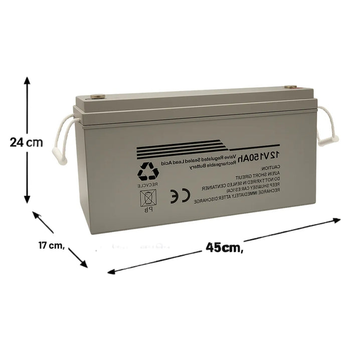 Bateria Ciclo Profundo Panel Solar Gel Carga Solar 12v 150ah