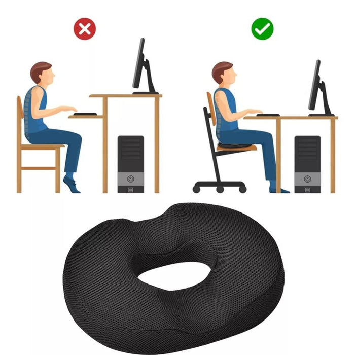 Cojin Hemorroide Espuma Dona Cojines Silla Ortopedico Coxis