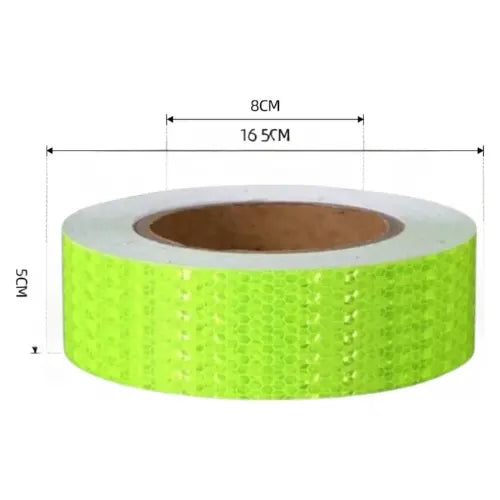Cinta Reflectante Adhesiva Fluor Camion Furgon Seguridad 45m