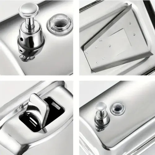 Dispensador Jabon Liquido Manual Jabonera Acero Baño 500ml