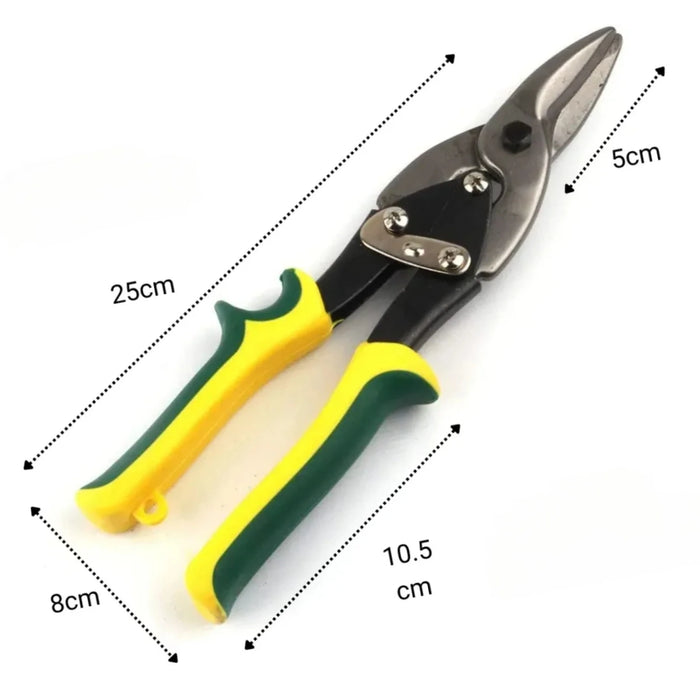 Tijera Hojalatero Corta Aviacion Hojalata Recta metal Alicate 25cm