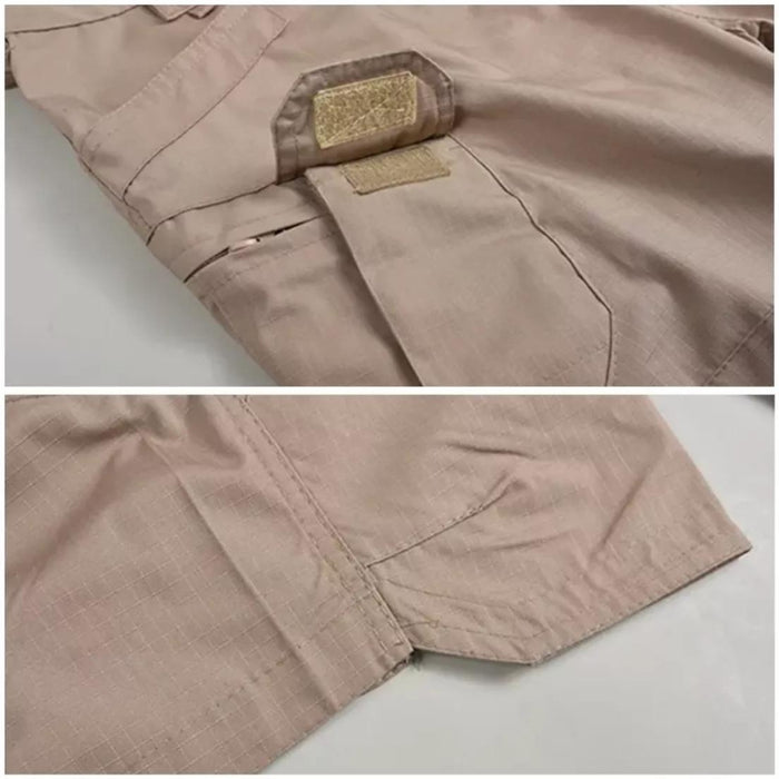 Short Tactico Militar Outdoor Bermuda Cargo De Hombre Coyote