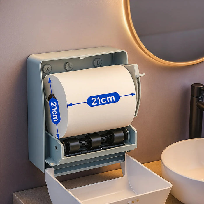 Dispensador Toalla Papel Higienico Hoja Palanca Baño 200mts