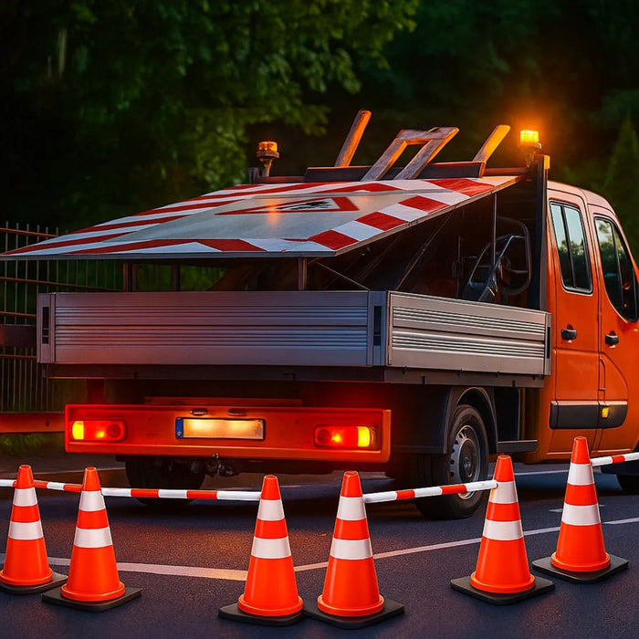 Barra Extensible Para Conos De Seguridad Vial 2mts Peligro