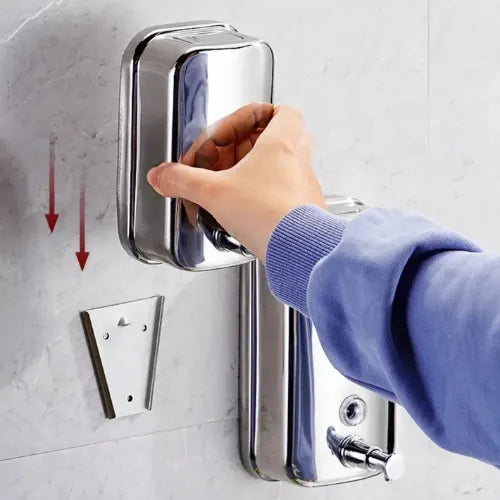 Dispensador Jabon Liquido Manual Jabonera Acero Baño 500ml