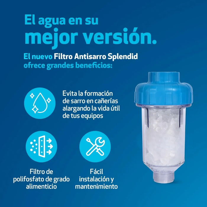 Filtro Agua Antisarro Lavadora Lavavajillas Calefon Sarro