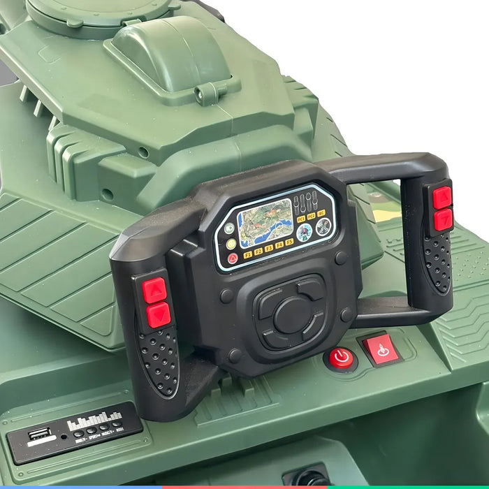 Auto Tanque Montable Eléctrico Rotación 360 Sonido Contol