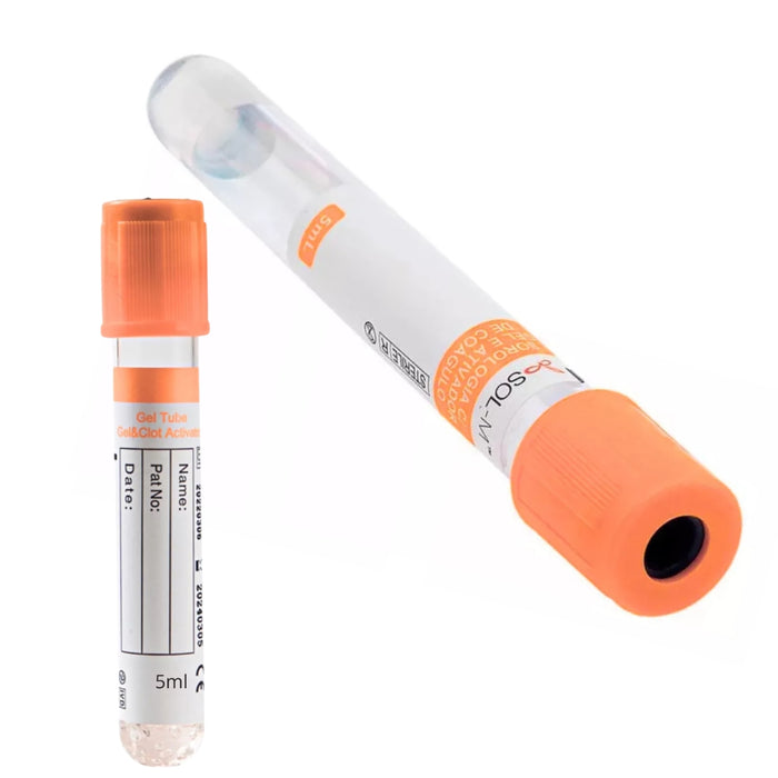 X100 Tubos De Ensayo Gel Activador De Cuagulo 5ml 13 X 100mm