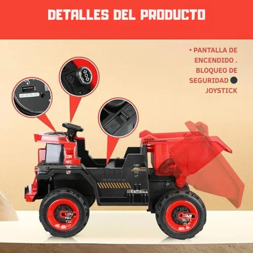 Auto Camion Volquete Montable Niño Batería 12v Control Remoto