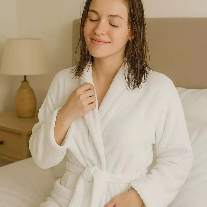 Bata De Baño Unisex Talla Unica Algodón Mujer Camisón Hombre