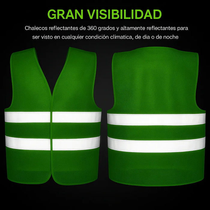 Chaleco Reflectante Seguridad Auto Reglamentario Amarillo
