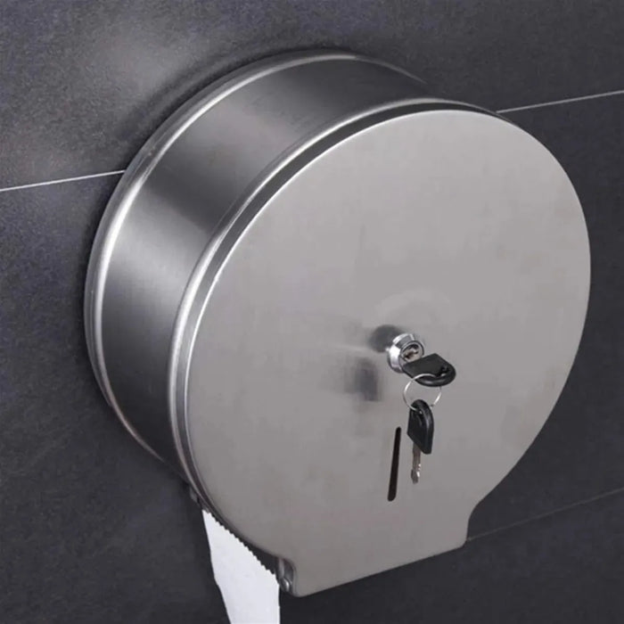Dispensador Papel Higienico Acero Inoxidable Con Llave 500mt