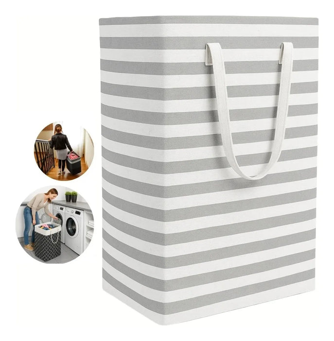 Cesta Ropa 75l Grande Lavandería Canasto Plegable 60x41x31