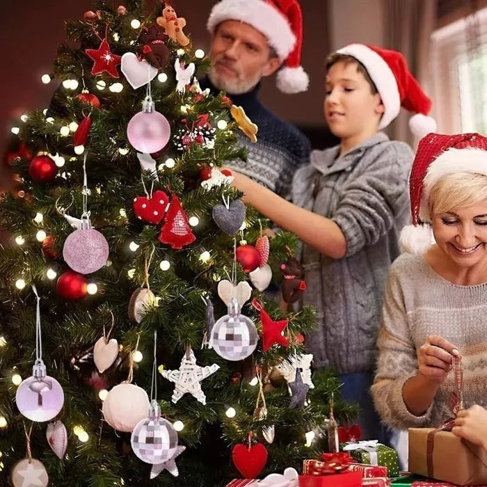 X12 Bambalinas Esferas Navidad Decorativas Esferas Navideñas