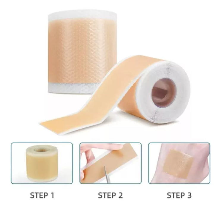 Rollo Cinta Elimina Cicatrices Queloides Silicona 4cmx1.5mts