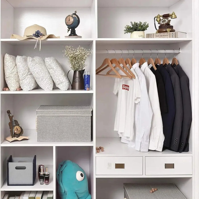 10 Perchas Gancho De Ropa Colgadores Antideslizantes Madera