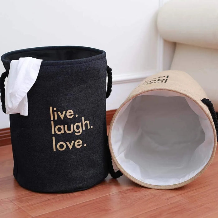 Canasto Plegable Cesta Ropa Sucia Lavanderia 62 Lts 35x45cm