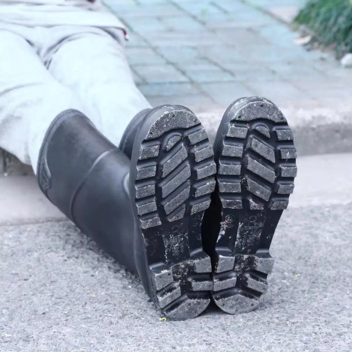 Bota Agua Cubre Botas Calzado Impermeable Para Lluvia Negro