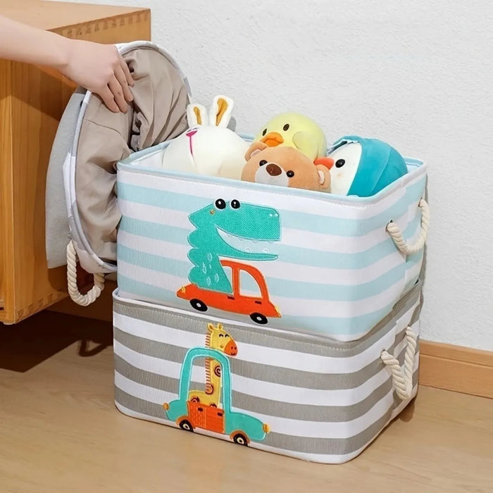 Cesta De Lavandería Plegable Infantil Canasto Ropa 21x41 Cm